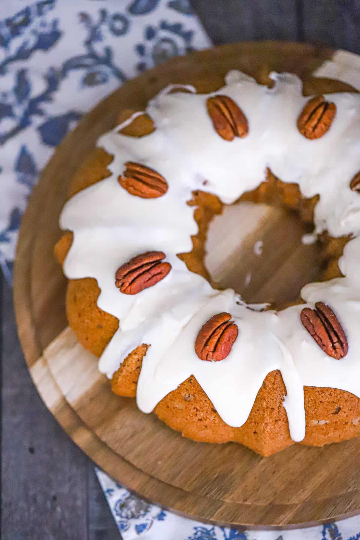 Apple Spice Bundt Cake with Vanilla Glaze