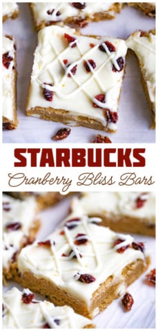 Starbucks Cranberry Bliss Bars