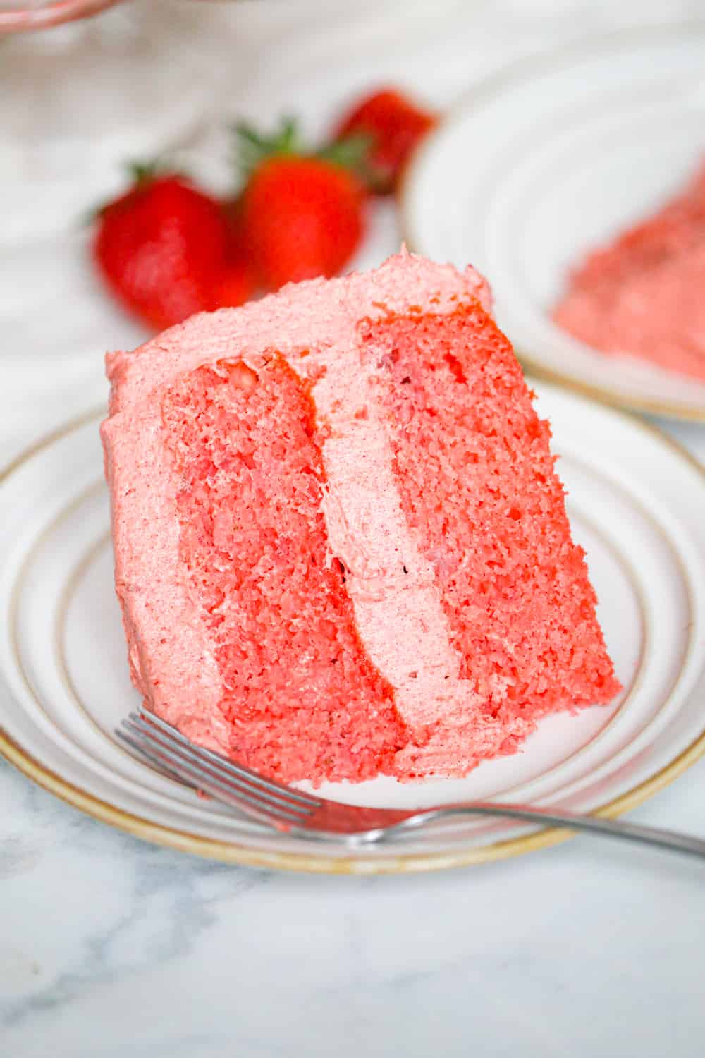 strawberry cake using cake mix