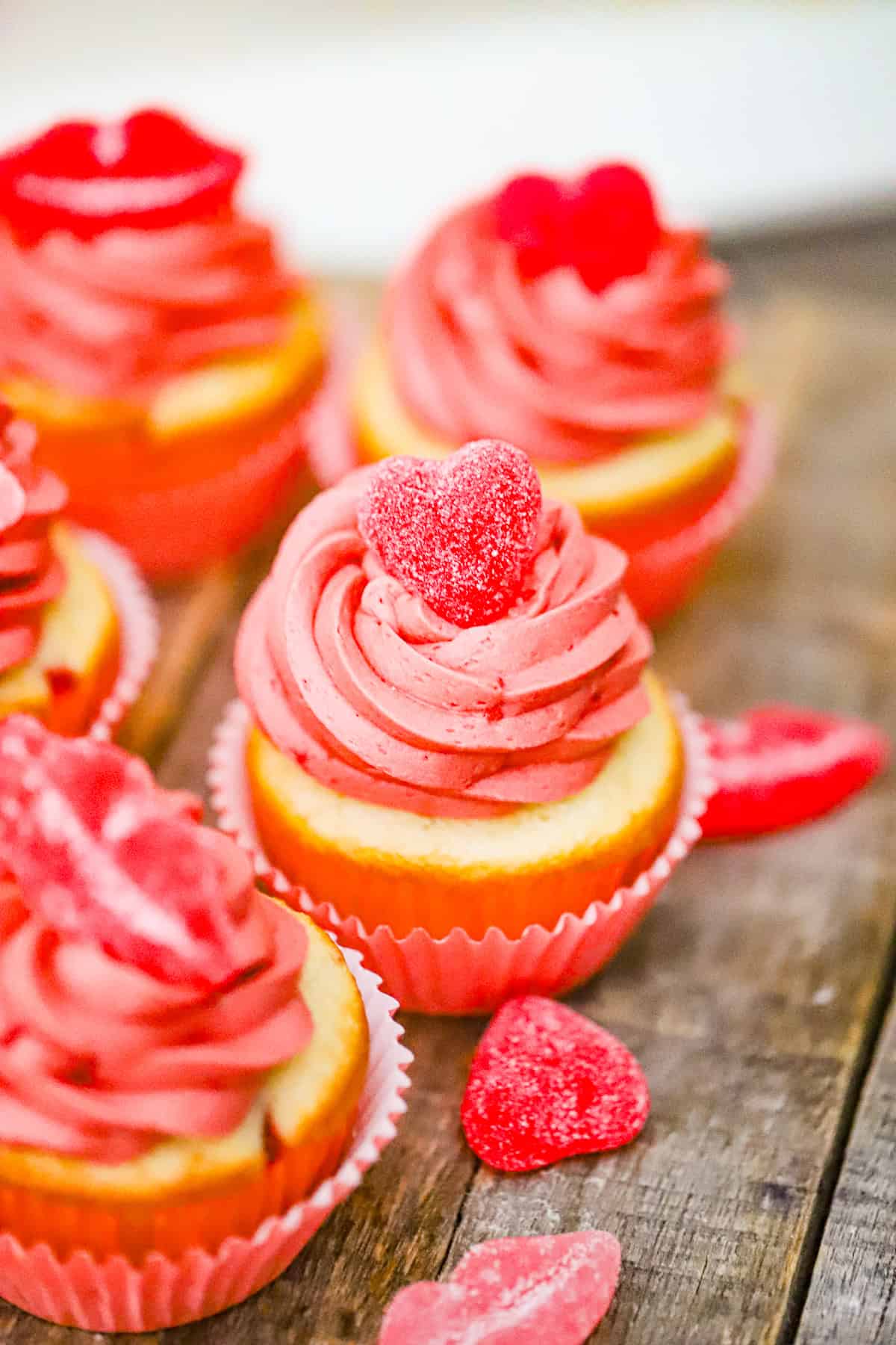 Valentine Strawberry Cupcakes