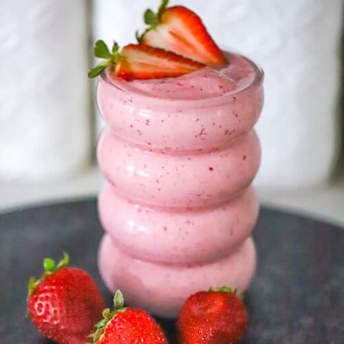 Strawberry Cottage Cheese Smoothie