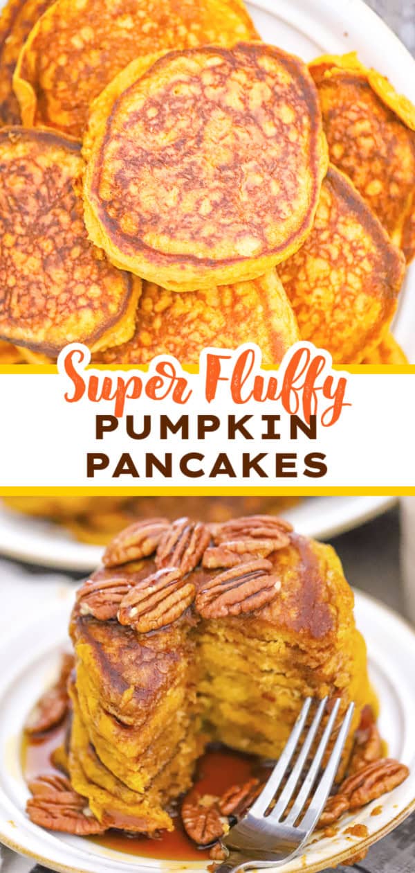 Super Fluffy PUMPKIN PANCAKES