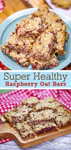 Healthy Raspberry Oatmeal Bars