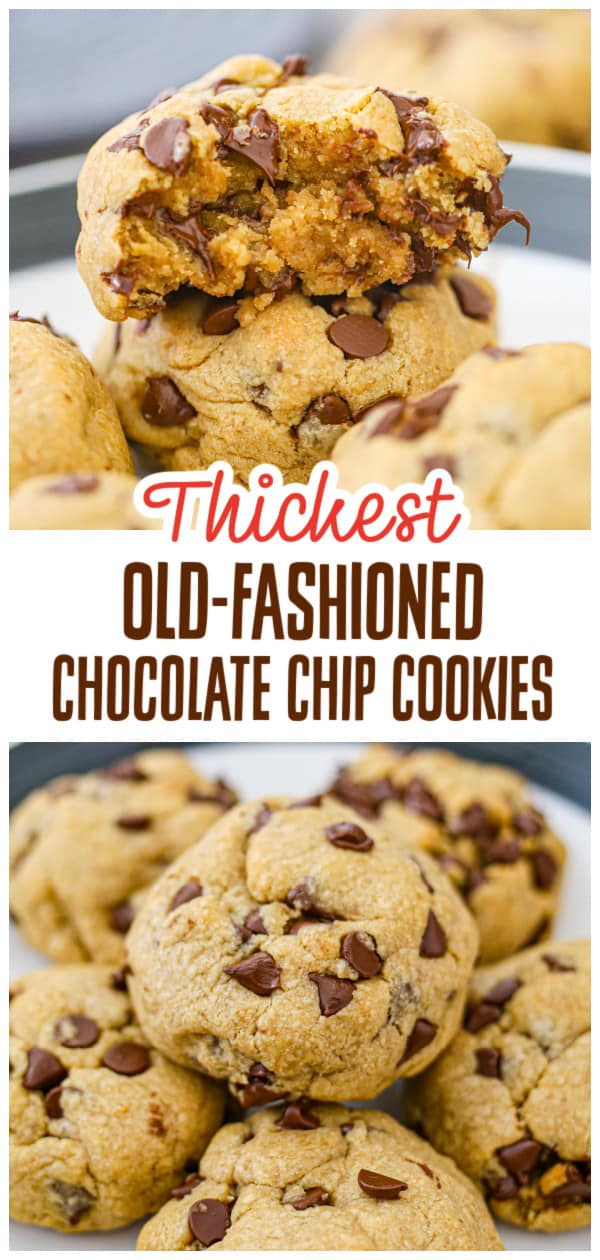 Thick Old-Fashioned Chocolate Chip Cookies