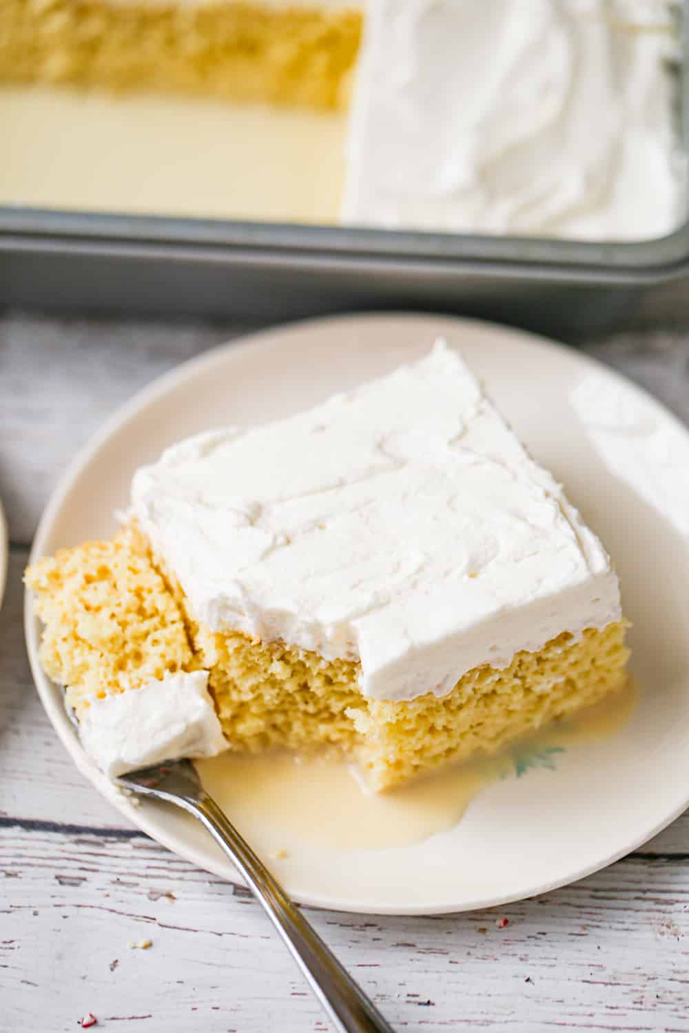 vanilla tres leches cake