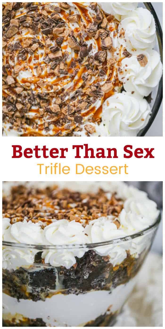Better Than Sex Trifle Dessert - layered pudding dessert recipes