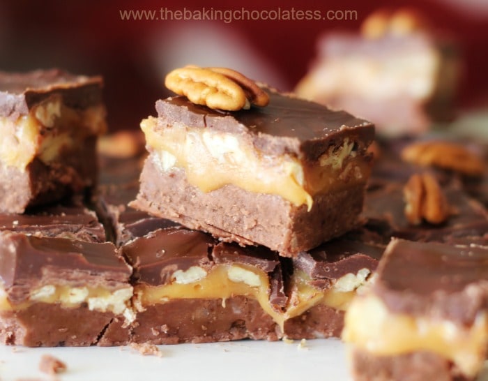 Salted Chocolate & Caramel Pecan Turtle Fudge