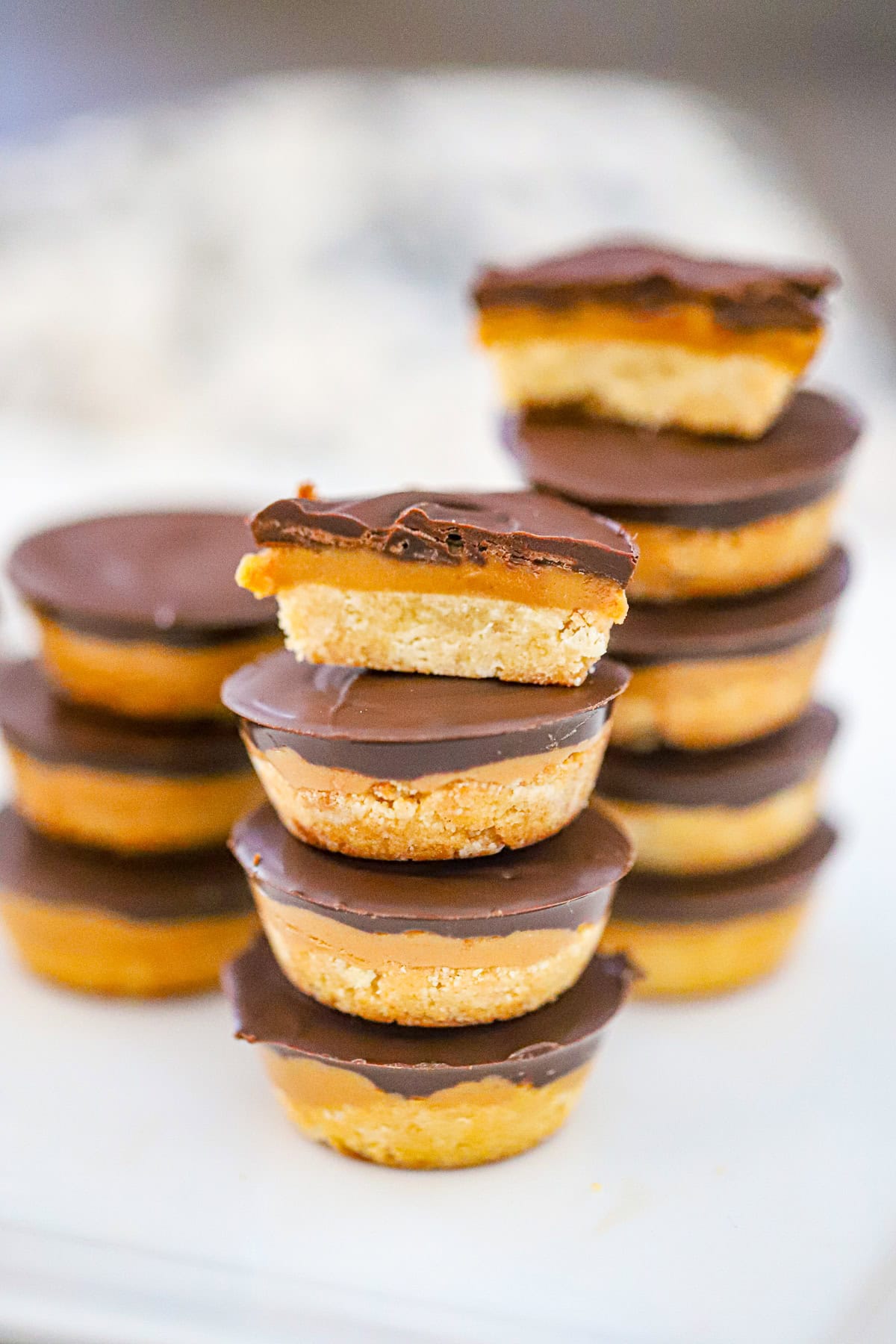 Healthy Twix Peanut Butter Cookie Cups