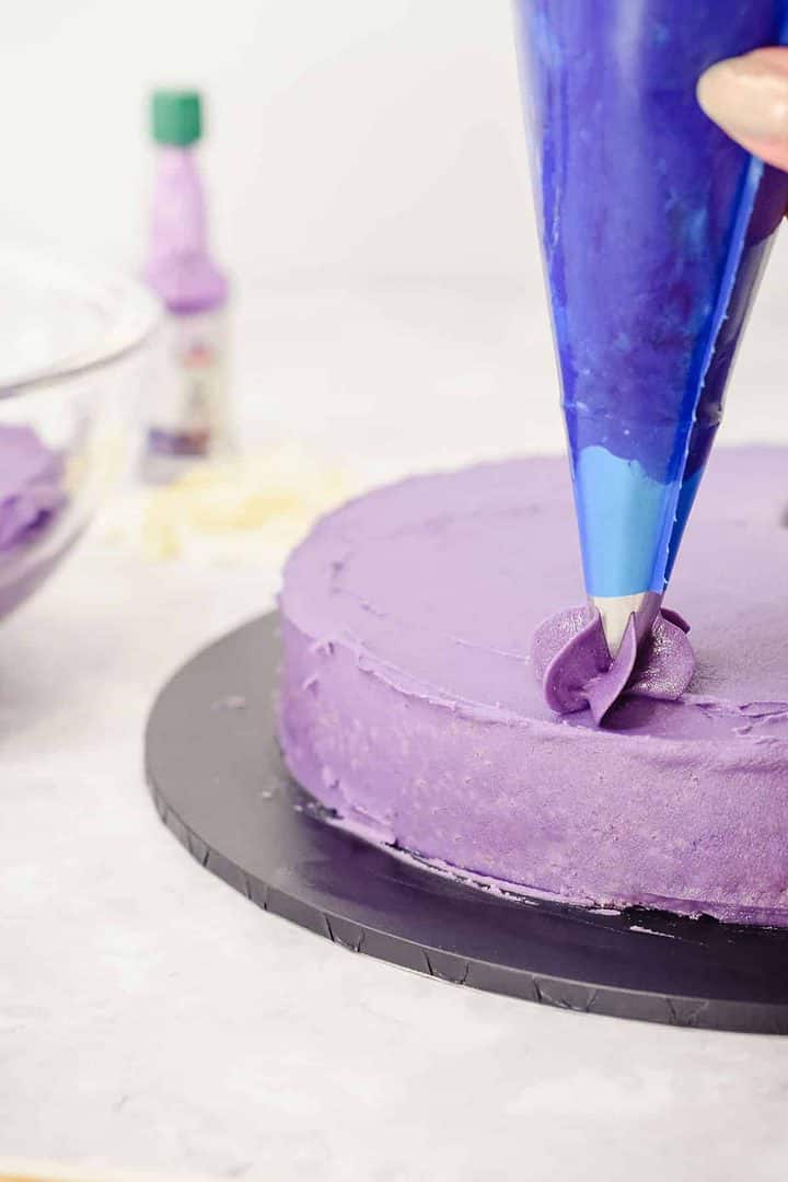Ube Buttercream frosting