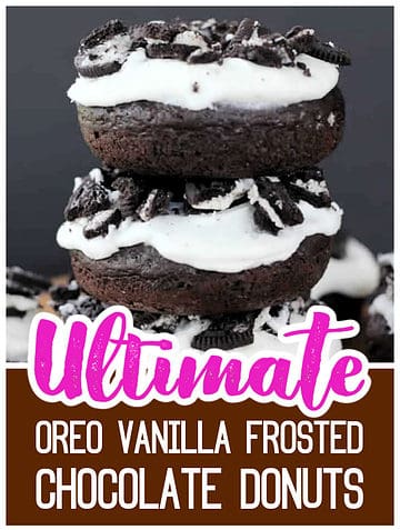 Oreo Chocolate Cake Donuts