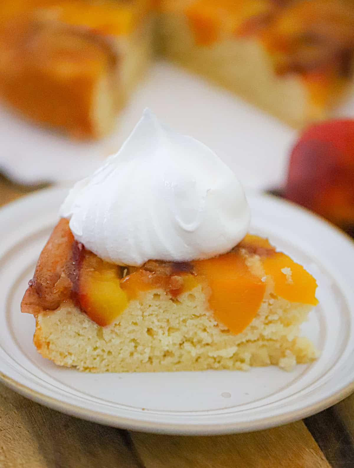 Easy Peach Upside Down Cake