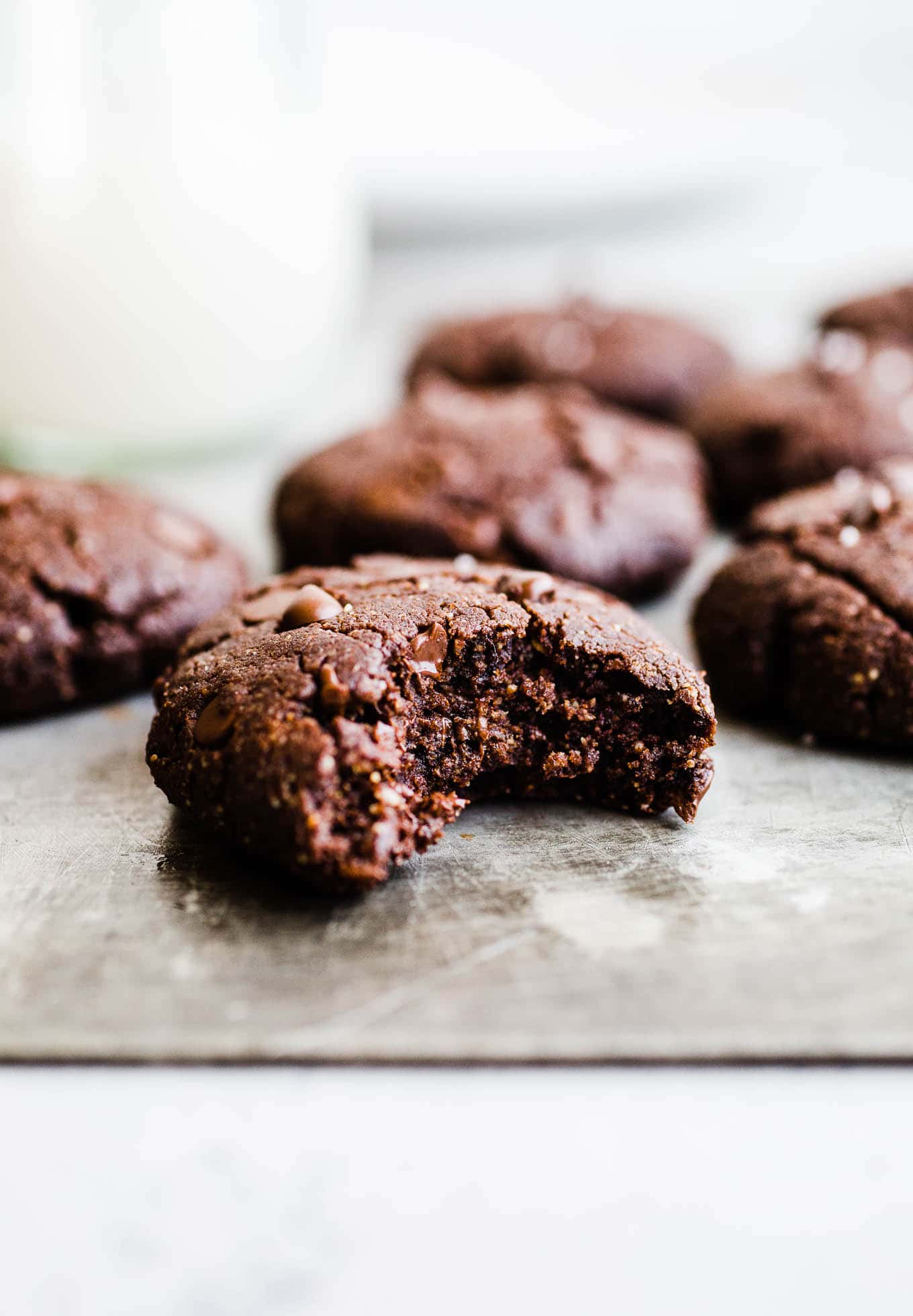 Vegan Double Chocolate Peanut Butter Cookies