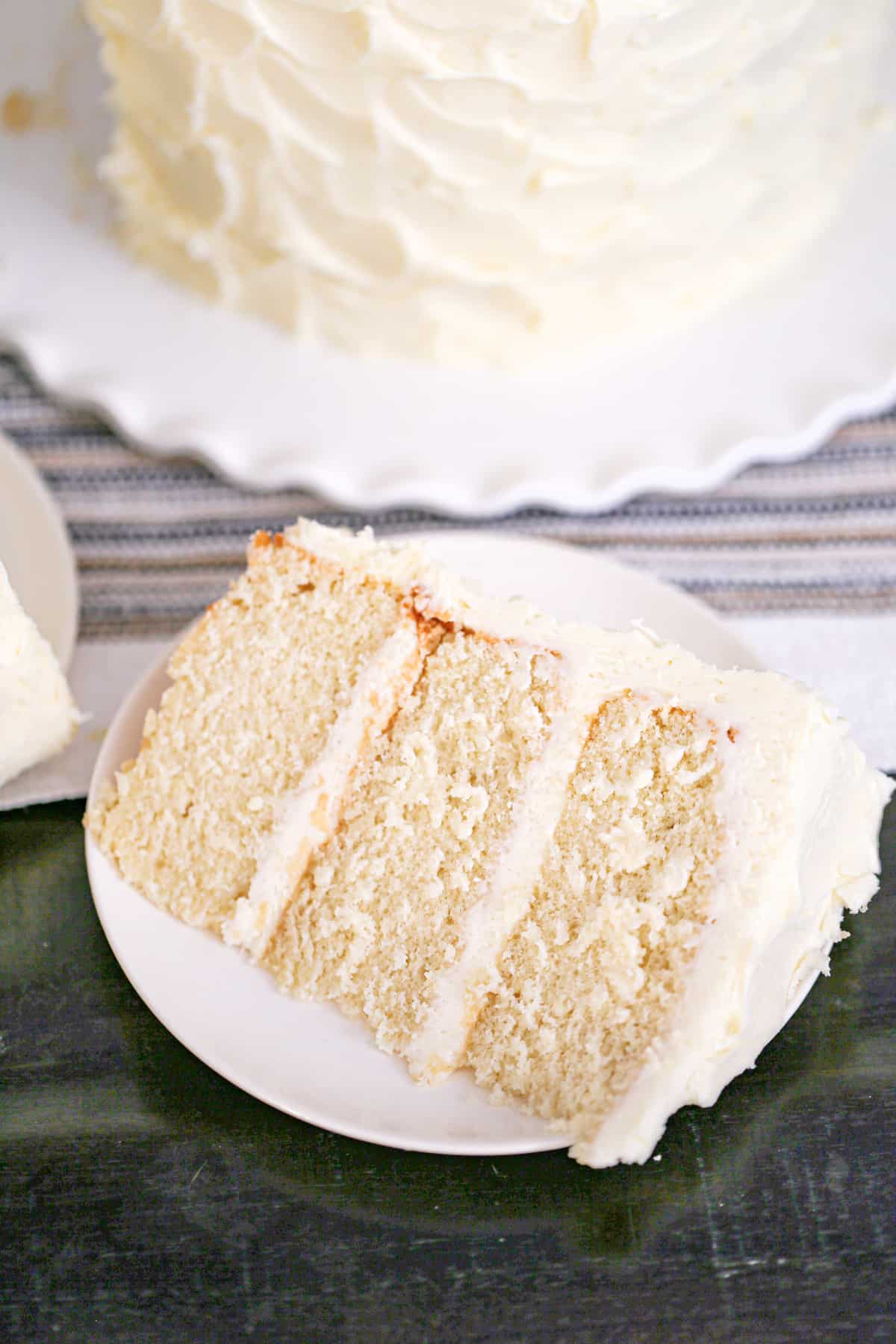 Super Moist Vanilla white Cake & Buttercream Frosting recipe