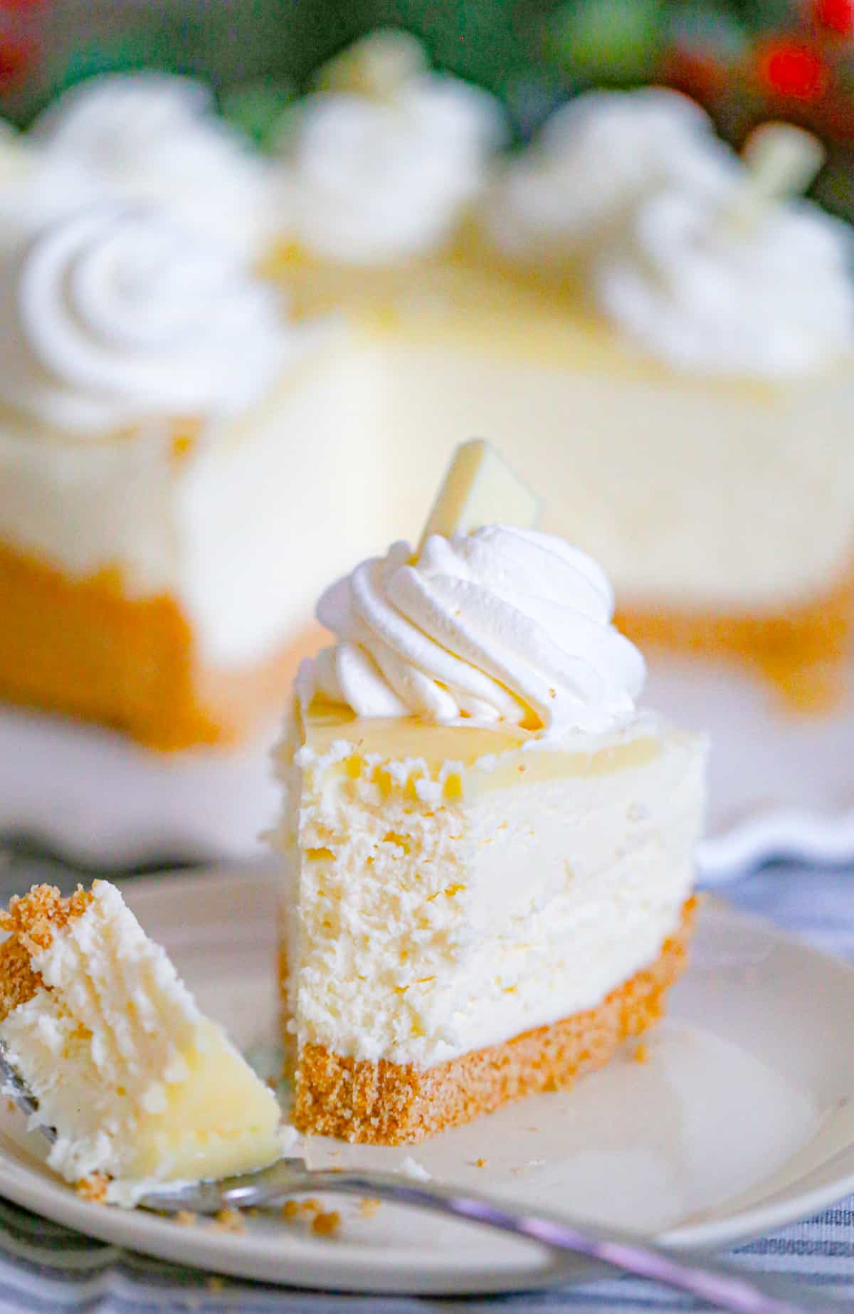 Ultimate No Bake White Chocolate GANACHE Cheesecake