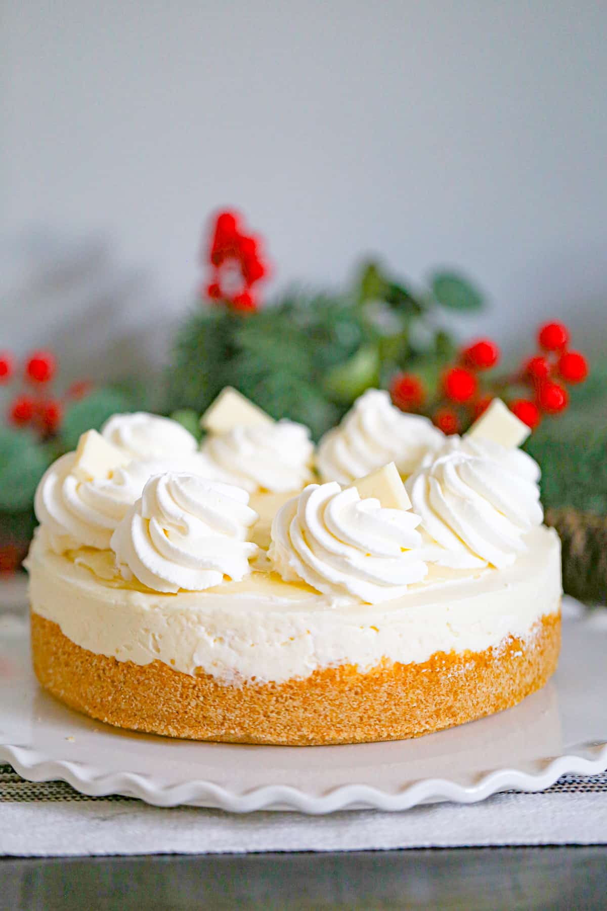 Ultimate No Bake White Chocolate GANACHE Cheesecake