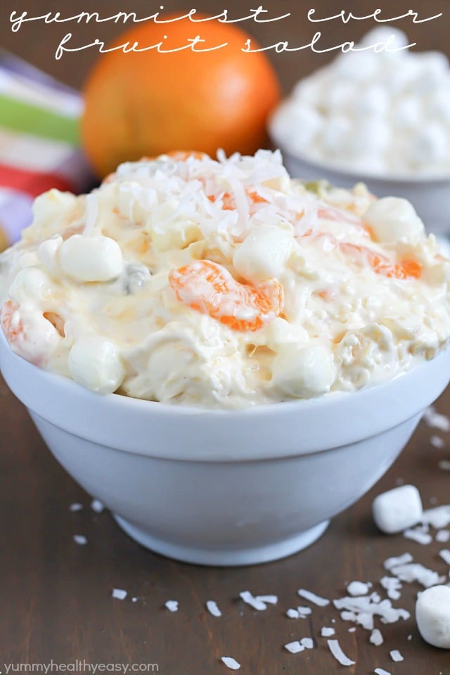 yummiest-fruit-salad-ever-6 Yummiest Fruit Salad Ever @ Yummy Healthy Easy light and fluffy desserts